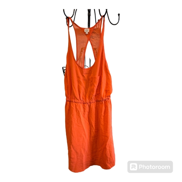 ARITZIA Wilfred Coral Orange Victoire Racerback Dress 👗 - Picture 1 of 6